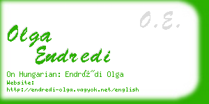 olga endredi business card